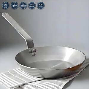 Padella Personalizzata in Acciaio al Carbonio Spessore 3.0mm per Ristoranti - Product Image 1