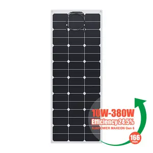 Công nghệ mới bán sunpower linh hoạt panel năng lượng Mặt Trời 160 Wát năng lượng mặt trời tế bào cho etfe linh hoạt Tấm pin mặt trời để sử dụng nhà