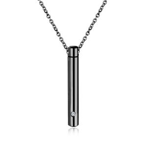 Ciondolo collana urna per ceneri commemorative gioielli urna cremazione teschio in acciaio inossidabile - Product Image 3