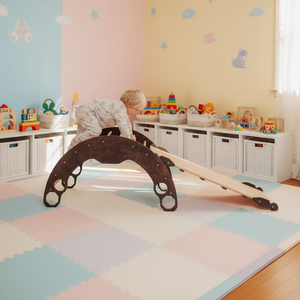 Jouet d'éveil Montessori en bois pour bébé, chaise à bascule, mobilier de jeu, maisonnette pour jardinage à domicile - Product Image 5