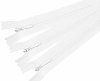 Fermeture éclair invisible en nylon, dissimulée, à verrouillage automatique, à extrémité fermée, pour textiles de maison, robes, jupes, accessoires de couture, couleurs et longueurs personnalisées