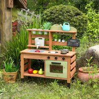 Jeu de rôle en bois pour enfants Cuisine familiale extérieure Maison Jeu de boue Cuisine éducative