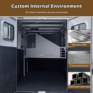 JINLIJING Carritos شعبية مخصصة ، عربة تقديم قهوة وبار حصان طويلة مجهزة بالكامل - Product Image 4