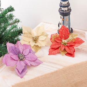 Adornos <span class=keywords><strong>de</strong></span> decoración <span class=keywords><strong>de</strong></span> árbol <span class=keywords><strong>de</strong></span> <span class=keywords><strong>Navidad</strong></span> <span class=keywords><strong>de</strong></span> Poinsettia artificial <span class=keywords><strong>de</strong></span> 53cm <span class=keywords><strong>de</strong></span> oro <span class=keywords><strong>de</strong></span> lujo para <span class=keywords><strong>Amazon</strong></span> - Product Image 3