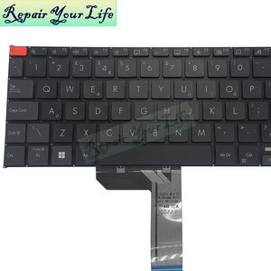 คีย์บอร์ดแล็ปท็อปแบล็คไลท์สำหรับ Asus <span class=keywords><strong>VivoBook</strong></span> <span class=keywords><strong>Pro</strong></span> แป้นพิมพ์ K6501ZM <span class=keywords><strong>15X</strong></span> <span class=keywords><strong>K6501</strong></span>โอแอลอีดีสีดำรูปแบบใหม่ในสหราชอาณาจักร - Product Image 3