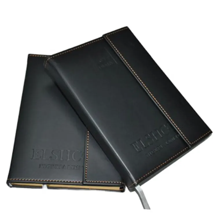 Kostenlose Probe Special Design Weit verbreitetes Papier Plain Custom Logo Leder Notebook Cover Notebooks anpassbare Notebook Großhandel