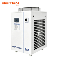 S&A Teyu CWFL-8000 Pendingin Air Laser Kontrol Suhu Presisi 8000W DETON Dealer Cocok untuk Mesin Pemotong Laser Logam