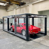 Portable extérieur personnalisé couverture de voiture gonflable tente Garage Air clair abri d'auto tente à vendre gonflable de lavage de voiture tente