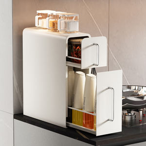 Estante <span class=keywords><strong>de</strong></span> Almacenamiento para Frascos <span class=keywords><strong>de</strong></span> Condimento, Estante <span class=keywords><strong>de</strong></span> Cocina Multifuncional para Especias, Estante <span class=keywords><strong>de</strong></span> Almacenamiento <span class=keywords><strong>de</strong></span> Especias Extraíble para Encimera - Product Image 3