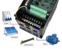 CHZIRI Variateur de fréquence vectoriel triphasé 7,5 kW/11 kW (VFD) - Convertisseur de fréquence fabriqué en Chine