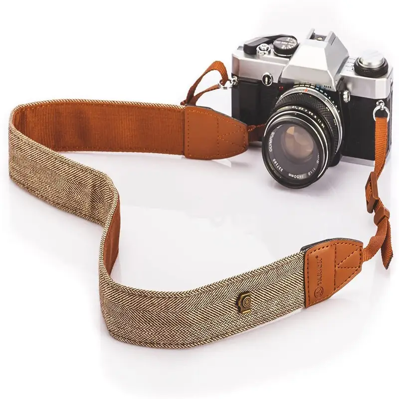 Amazon Hot Sale Women Men Canvas Soft Retro DSLR SLR Cameras Canvas Shoulder Neck Strap