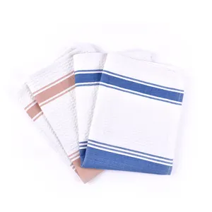 Promotional Wholesale High Quality Linen Tea Towels With Hemstitch Dish Towel Cotton Linen Cleaning Cloth Kitchen Towel