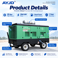 Compresseur d'air mobile diesel à vis refroidi par eau Drillsite Ready KS KSZJ29/23 294KW 23 Bar pour projets de forage de puits profonds