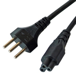 Cuivre personnalisé d'usine 1m 2m 0.75AWG Italie prise cordon d'alimentation 3Pin câble d'alimentation avec connecteur <span class=keywords><strong>IEC</strong></span> C13 <span class=keywords><strong>C5</strong></span> C7 - Product Image 6