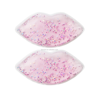 Gel PVC souple réutilisable Pack froid thérapie par le froid forme de lèvre Pack de glace Gel Pack de glace de refroidissement Pack de glace
