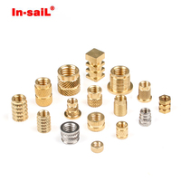 Inserts filetés à sertir M3 M4 M5 M6 M8, écrous moletés pour assemblages plastiques automobiles