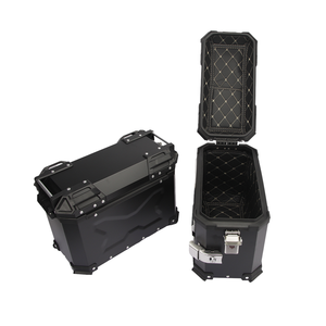 Para R1250GS/R1200GS (2018-2023) Cajas Laterales de Aleación de Aluminio y Sistema de Soporte Trasero/Lateral-Adaptación/Mejora Capacidad de 45L - Product Image 1