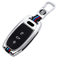 Étui de protection pour clé de voiture en alliage de zinc pour Audi A1 A3 8V A4 B8 B9 A5 A6 C7 A7 A8 Q3 Q5 Q7 S4 S6 S7 S8 R8 TT Accessoires