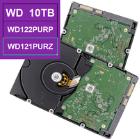 WD121PURZ 12 To 3,5 pouces SATA 6 Gbit/s 7200 tr/min 256 Mo de cache Disque dur interne d'entreprise pour surveillance 24/7 CMR NVR/DVR