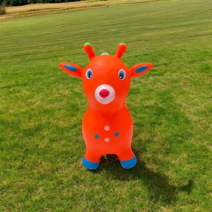 60x54x40cm per bambini Set di tramoggia spaziale gonfiabile che rimbalza cervo giocattolo con manico musicale divertenti giocattoli da salto per bambini - Product Image 4