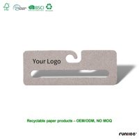 Cintre en carton recyclé écologique à un seul niveau pour vêtements pour animaux de compagnie, avec logo personnalisé pour les magasins de vêtements et les chiens