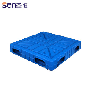 พาเลทพลาสติกแบบเป่าขึ้นรูปสองด้าน Sen รับน้ำหนักได้ 4000 กก. รับน้ำหนักคงที่ 3.0 ตัน รับน้ำหนักได้สูงสุด 70 มม. ความสูง 70 มม. ทางเข้า 4 ทิศทาง สีตามสั่ง - Product Image 2