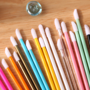 Disposable Solid Makeup Lip Stick Wands Lip Gloss Brush <b>Nail</b> <b>Tool</b> with Nylon Hair - Product Image 5