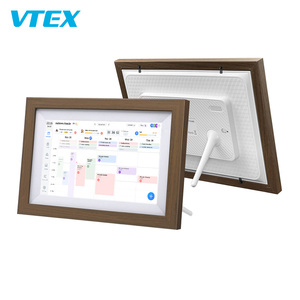 Calendrier familial numérique 15,6 pouces, cadre <span class=keywords><strong>photo</strong></span> en bois, <span class=keywords><strong>application</strong></span> Fotocube, synchronisation cloud WiFi, album, calendrier numérique intelligent, calendrier électronique <span class=keywords><strong>Android</strong></span> - Product Image 3