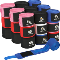 Bandages de boxe BM respirants unisexes personnalisables en coton élastique pour la protection en MMA, le kickboxing et le Muay Thai, fabriqués en Chine