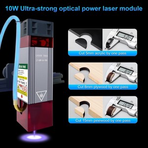 Lazer ağacı 10W lazer modülü kafa diyot ile hava yardımcı 450nm için DIY ahşap araçları lazer makinesi oyma kesme - Product Image 4