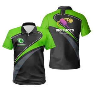 Wholesale OEM Best Quality Custom Design Pickleball Jersey Uniforms Sports Polo Shirt Men's Pickleball Shirts