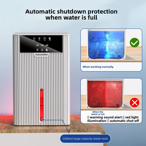 <span class=keywords><strong>Deshumidificador</strong></span> Portátil para Dormitorio con Temporizador de 8/12/24H, Luz RGB, Modo de Sueño Silencioso y Apagado Automático para Control de Humedad - Product Image 5