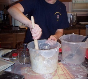 <span class=keywords><strong>Fouet</strong></span> à pâte danois en acier inoxydable avec manche en bois, batteur à pain, pâtisserie, 1 pièce - Product Image 4