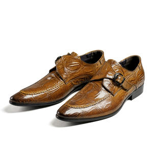 Zapatos de Cuero para Hombre 2026, Modernos, Antideslizantes y Transpirables, Combinación de Colores, Zapatos de Cuero para Negocios y Casuales - Product Image 4