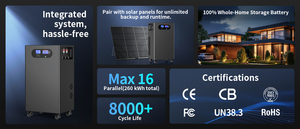 Batería Solar Todo en Uno Avepower 51.2V 10Kwh 15Kwh, Almacenamiento de Energía Doméstica 48V 280Ah, Baterías <span class=keywords><strong>LiFePO4</strong></span> con Inversor Solar - Product Image 2