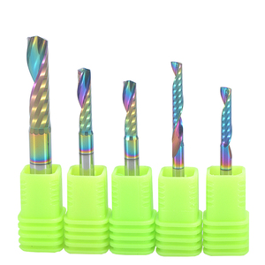 Frese a Spirale in Carburo HOZLY 3A con Rivestimento DLC, Monotagliente, Taglio Ascendente, Colorate, 6MM, ODM OEM per Fresatura CNC - Product Image 1