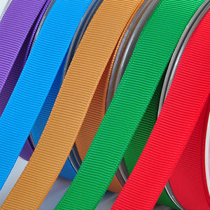 Wholesale Custom 3-100mm Wide 100% Polyester Gross Grain <strong>Ribbon</strong> Grosgrain Gift Box Packing <strong>Ribbon</strong> - Product Image 1