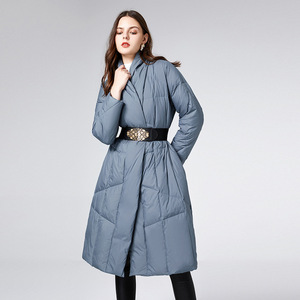 <span class=keywords><strong>Doudoune</strong></span> <span class=keywords><strong>mi</strong></span>-<span class=keywords><strong>longue</strong></span> légère pour <span class=keywords><strong>femme</strong></span>, nouvelle collection hiver 2025 |   Manteau de mode en duvet de canard blanc ajusté - Product Image 4