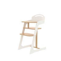 Chaise haute pour bébé en bois naturel avec hauteur réglable et design pliable pour les repas et les jeux des nourrissons