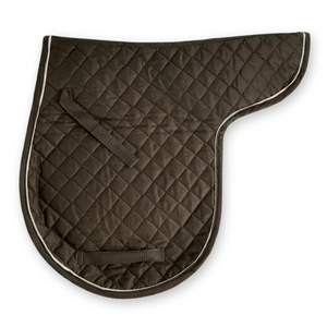 English Eco-friendly Felt Outshell Saddle <b>Pad</b> Poly Cotton Numnah Breathable Shock Absorbing Horse Riding Gear with Fabric Lining - Product Image 1