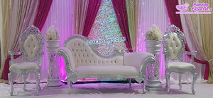 Conjunto de muebles para eventos de boda Royal, sillón de diseño de boda con sillas de estilo Lotus, conjunto de sofá para ceremonia de boda hermoso - Product Image 3