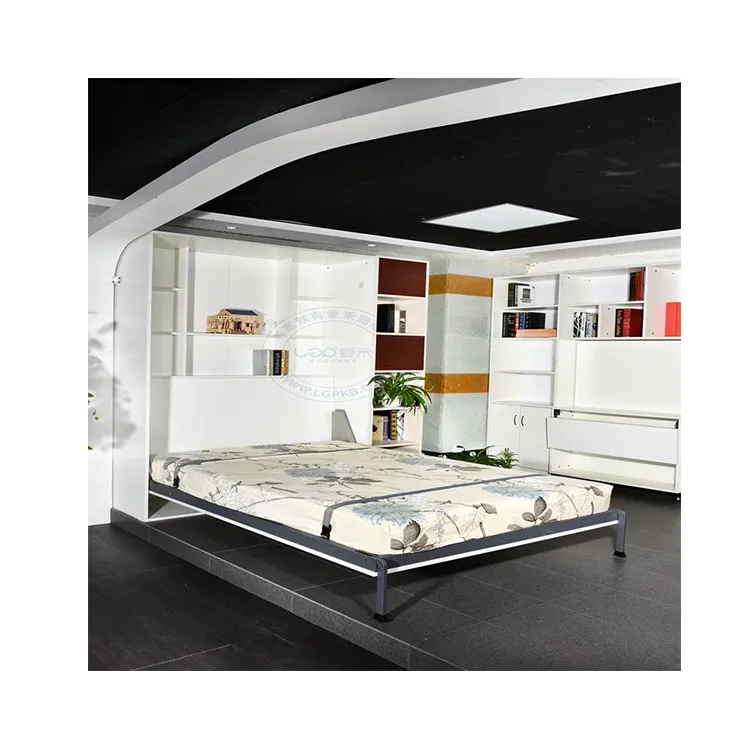 Cama de pared de Grecia con motor vertical moderno, sala de estar mueble para, hardware de cama ajustable