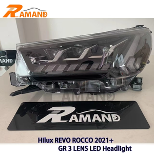 Faro Delantero LED de Buena Calidad para Hilux 2021+ con Logotipo GR, Accesorios de Faros LED para Hilux Revo Rocco GR - Product Image 2