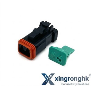 DT06-2S-E005 TE Connectivity Deutsch 2Pin Female Automotive Waterproof Plug <b>Terminal</b> Wiring Harness Cable Connectors - Product Image 1