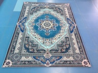 Tapis de salon moderne de luxe léger, nouveau design, imprimé en 3D, motif géométrique et abstrait, antidérapant pour un usage domestique