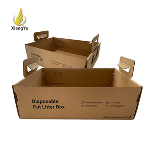 Grande litière pour chat à entrée par le haut, anti-éclaboussures, avec couvercle amovible, facile à nettoyer, pour chats, fournitures pour animaux de compagnie, vente en gros - Product Image 1