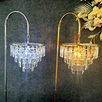 Nouveaux marqueurs d'allée lumineux en acrylique électroplaqué style européen, effet bande de glace cristalline, étanches IP65, pour mariages et célébrations