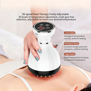 Brosse Électrique de Massage des Méridiens avec Thérapie Chauffante à 30 Niveaux, Moteur Sans Balais, Contrôle de la Minuterie, <span class=keywords><strong>Appareil</strong></span> Gua Sha Chauffant Rouge - Product Image 4