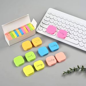 Cute Colorful Square Sticky Notes Self Adhesive <b>Memo</b> <b>Pads</b> Creative Office School Stationery Reminder Note Taking - Product Image 1