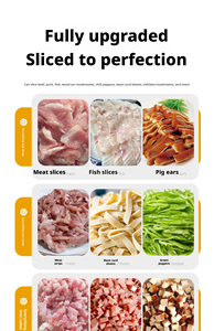 <span class=keywords><strong>Trancheuse</strong></span> à viande en acier inoxydable avec aiguiseur, machine à trancher la viande crue - Product Image 2